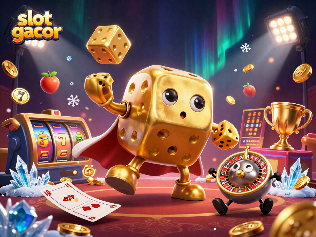 Engage with slot gacor's exciting gameplay of winning jackpots amidst vibrant casino elements.