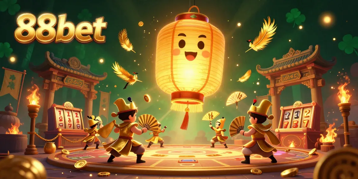 Experience the dynamic energy of 88bet in a vibrant casino-themed illustration with glowing characters.