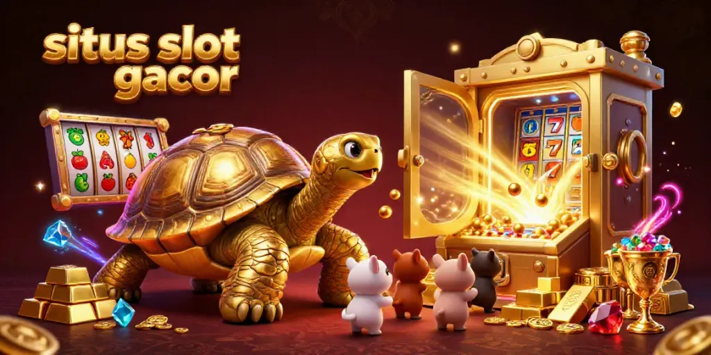 Experience dynamic gaming excitement on situs slot gacor with colorful slot reels and treasures.