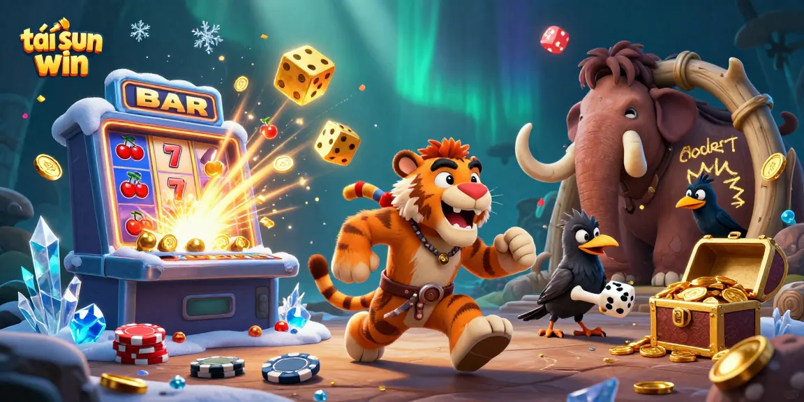 Win big with tải sun win in a vibrant 3D casino scene filled with excitement!