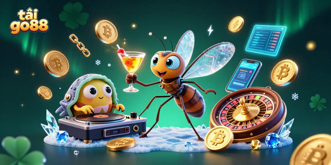 Experience the thrill of tải go88 with a vibrant 3D casino artwork showcasing a lively scene.
