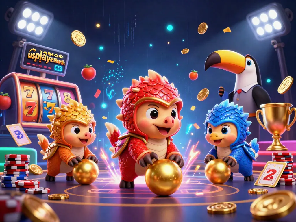 Join the fun with usplayercheck as rival pangolins roll through golden slots and poker chips!