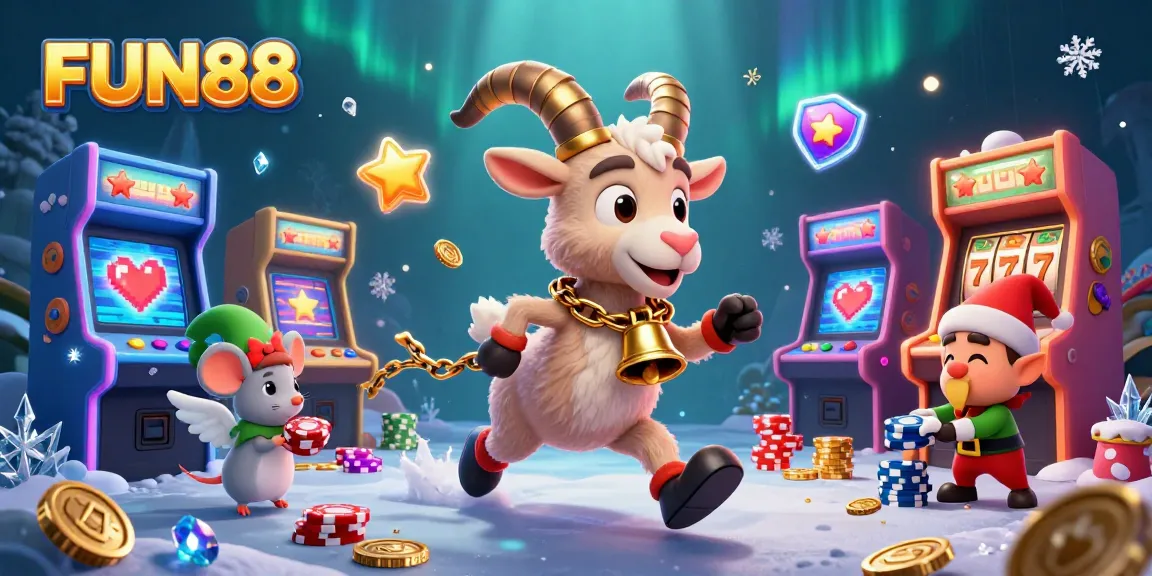 Join the excitement at FUN88's animated casino filled with vibrant games and mischievous characters!