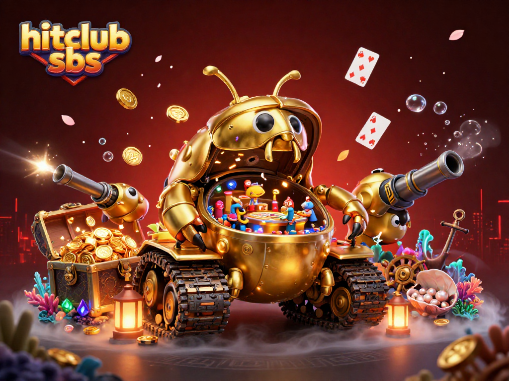 Experience exhilarating fun with the hitclub sbs casino in this vibrant, imaginative scene.