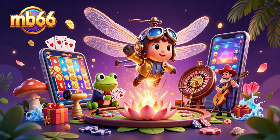 Engage with mb66 in a vibrant 3D casino world featuring exciting games and energetic characters.