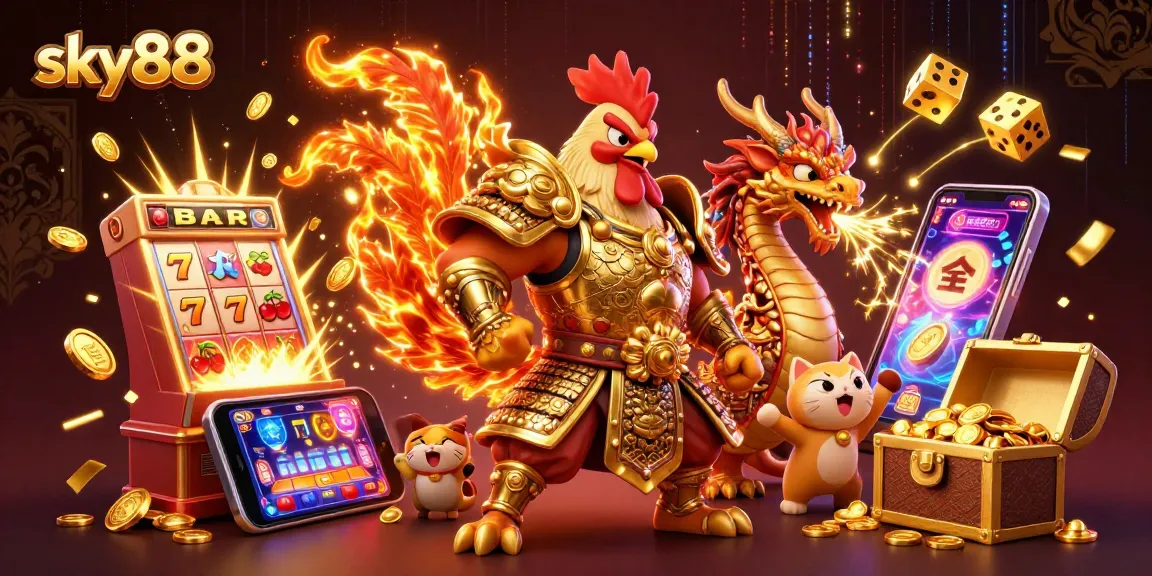 Engage in thrilling gaming adventures at sky88 with vibrant jackpot action and immersive 3D characters.
