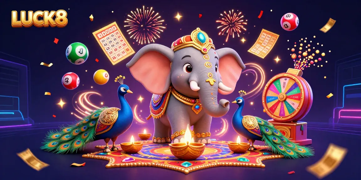 Engage with exciting games at LUCK8 as colorful elements highlight an enchanting gaming scene.